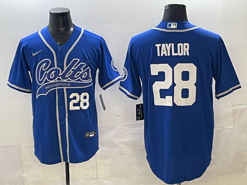 Men 2025 Indianapolis Colts #28 Taylor blue Joint Name Nike Limited NFL Jersey 004->indianapolis colts->NFL Jersey